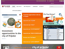 Tablet Screenshot of investinprijedor.com